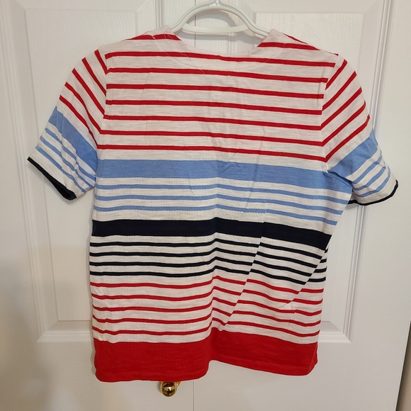 🌟4/$15 Allison Daley Striped T-Shirt Size Small Petite - Picture 5 of 5